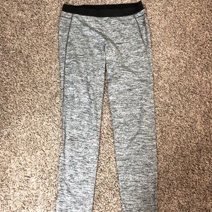 Grey and black leggings